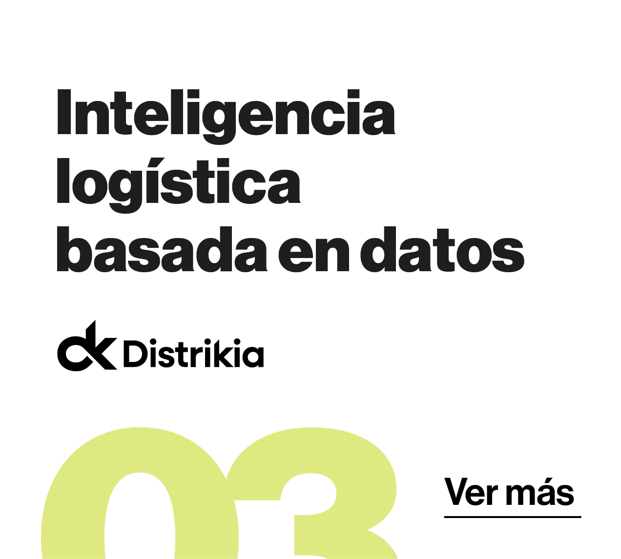 Inteligencia logística basada en datos
