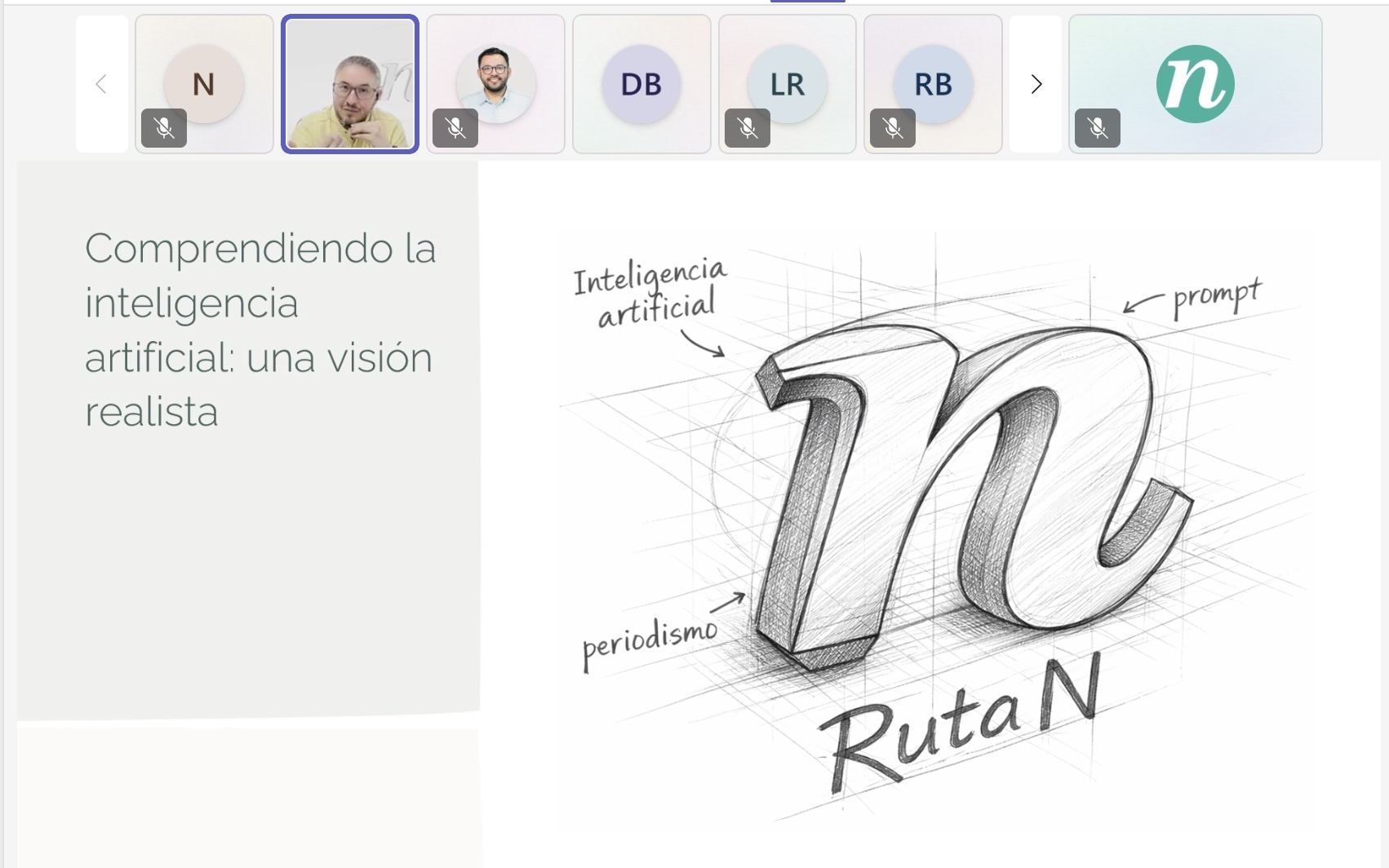 Más de 50 periodistas participaron en el taller sobre IA dictado por el Centro de Pensamiento de Ruta N